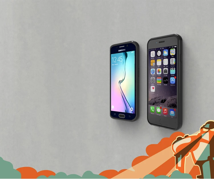 

For iPhone 5 5S Magic case Antigravity Plastic Magical Anti gravity Nano Suction Cover Adsorbed car Hard Case Shell Black