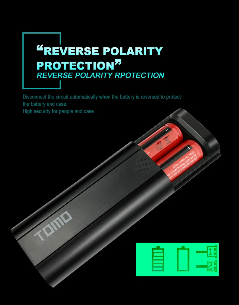 18650 зарядное устройство коробка освещения ВХОД powerbank 18650 чехол для хранения батареи TOMO T2 дисплей DIY для мобильных телефонов pad tablet