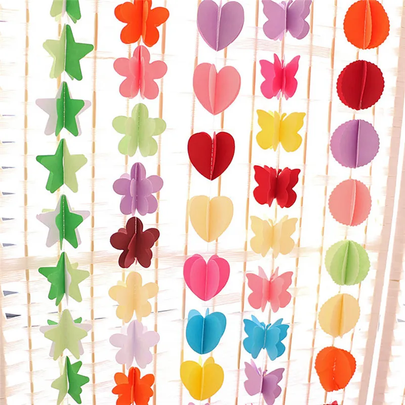 Aliexpress Com Window Curtain 1mx2m Colorful Rainbow String Hibiscus Hanging Strings 2 1m Hawaiian Decoration