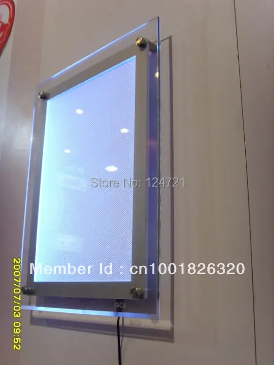 US $708.00 27x40 Acrylic frameless led backlight lightboxeswall mounted led billboard frames