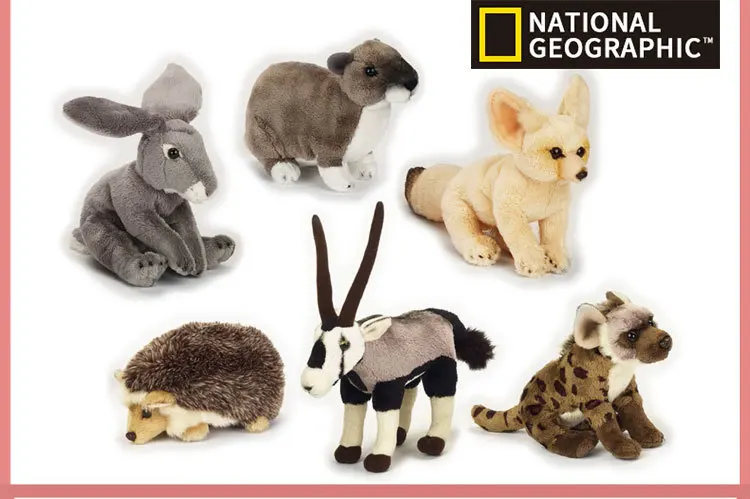 Пустынные животные, ворсистые игрушки, кукла пустыня, хлопок, Кролик, ежик, ушная раковина, лисица, гиена, Oryx