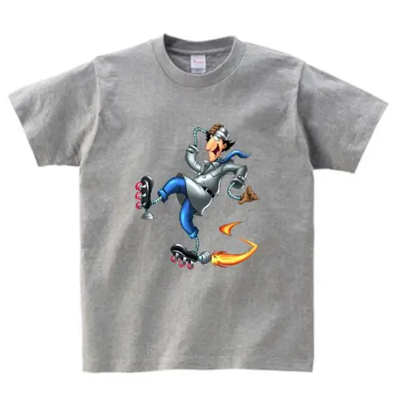 graw childreT-shirt Новинка года, Детская футболка Классическая хлопковая футболка с аниме-инспектором летняя футболка для мальчиков и девочек футболка с короткими рукавами - Цвет: graw childreT-shirt
