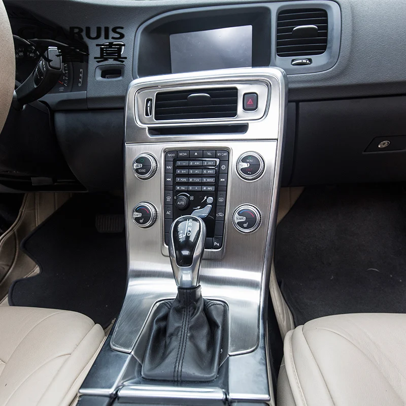 Автомобильный Стайлинг внутренняя отделка кондиционера CD панель управления декоративные наклейки Чехлы для volvo S60 v60 XC60 авто аксессуары