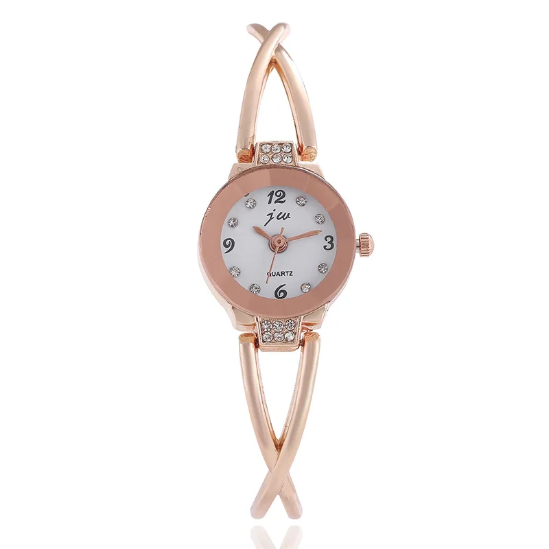 Модный бренд JW браслет часы Для женщин роскошный кристалл платье Наручные часы Для женщин Изысканный Повседневное кварцевые часы reloj mujer