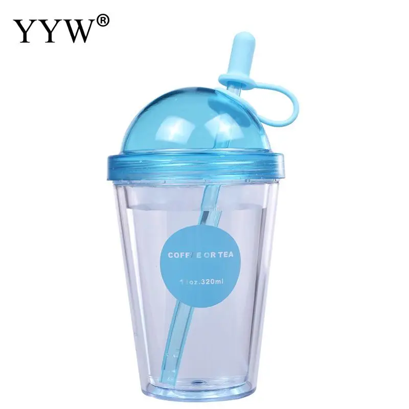 520ml Cute Kids Baby Cup With Straw Children Learn Feeding Drinking Water Bottle Coffee Milk Juice Cups Portable Outdoor Cups