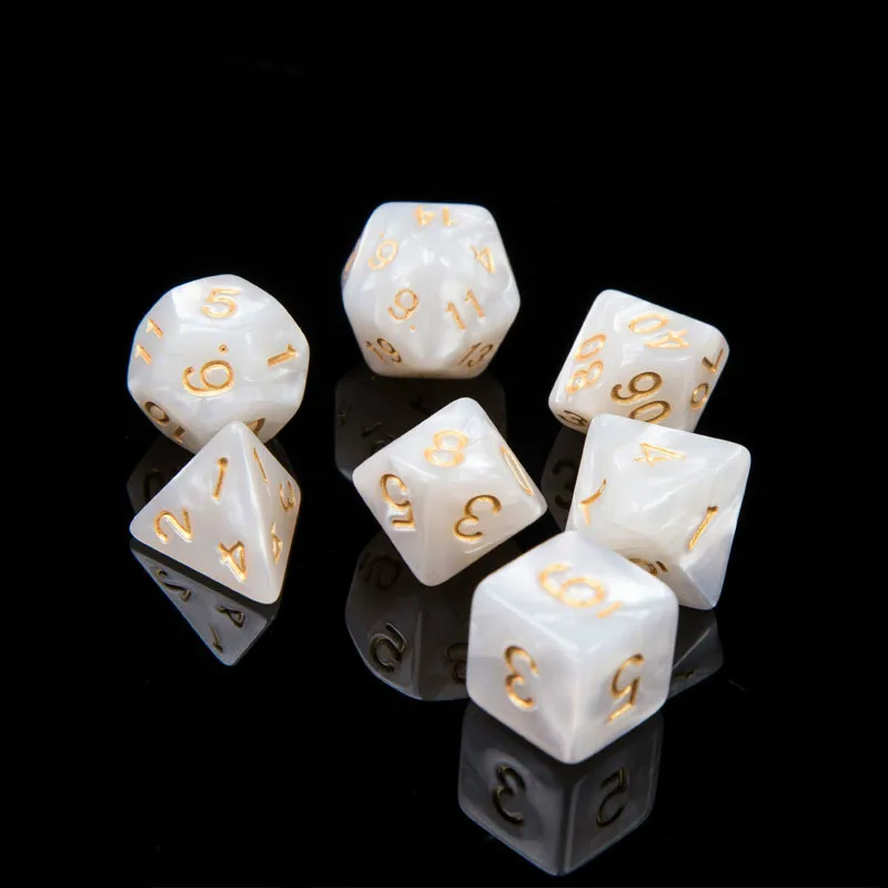 7Pcs/set Factory Direct Sale New Product Multi Face Digital Dice