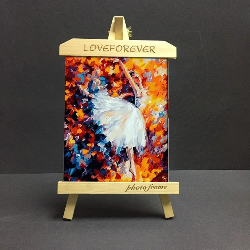 

1Pc Creative Wood Artist Tripod Photo Frames Painting Easel For Photo Painting Postcard Display Holder Frame DIY Desk Decor Gift