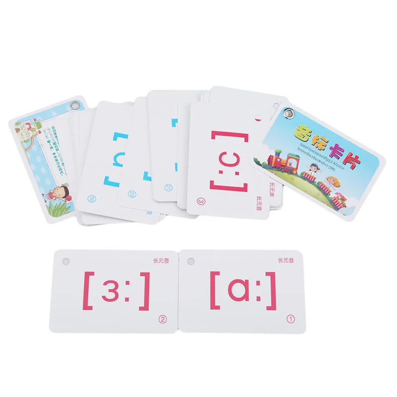 

48 letter English Flash Card Handwritten Montessori Early Development Learning Educational Toys For Children Kid Gift Buckle