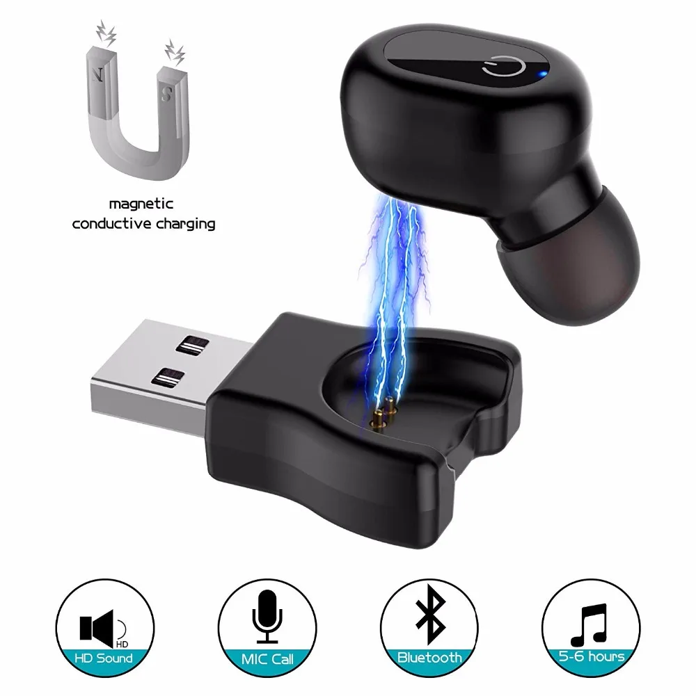 Водонепроницаемые Bluetooth наушники самая маленькая беспроводная гарнитура