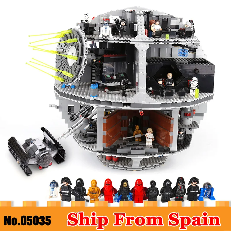 

DHL 05035 The Death Star Model Building Blocks Bricks Kits Compatible with Legoinglys 10188 Children Educational DIY Toys