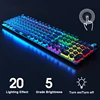 Steampunk Gaming Mechanical Keyboard Metal Panel Round Retro Keycap Backlit Wired Computer Peripherals for Desktop Laptop ► Photo 3/6