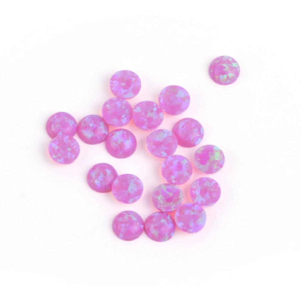 

20pcs/lot High Quality Synthetic Opal 2mm-12mm OP60 Round Cabochon Loose Opal Stone Lot