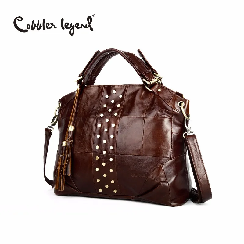Cobbler Legend Brand Leather Luxury Handbag 2018 Big Vintage Genuine Leather Handbags Tote Bags ...