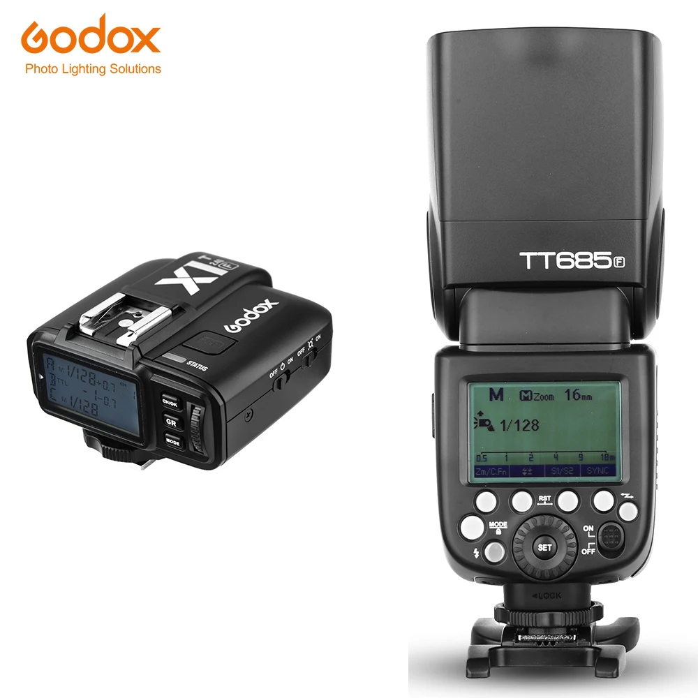 Флэш вспышка Godox TT685F 2 4G HSS TTL GN60 + триггерный передатчик для фототехники Fuji|flash trigger
