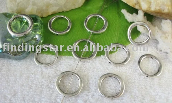 

FREE SHIPPING 150PCS Tibetan silver circle bead frame A10307