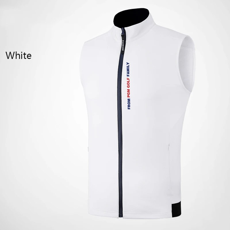 Для мужчин жилет одежда для гольфа Full-Zip рукавов ветрозащитный Водонепроницаемый тканевое покрытие форма для соревнований Весна Wasitcoat - Цвет: White