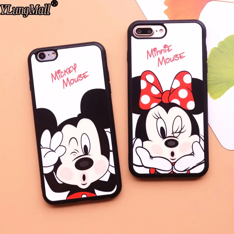 Sweetheart Mickey Minnie Mouse for iPhone 8 X Soft