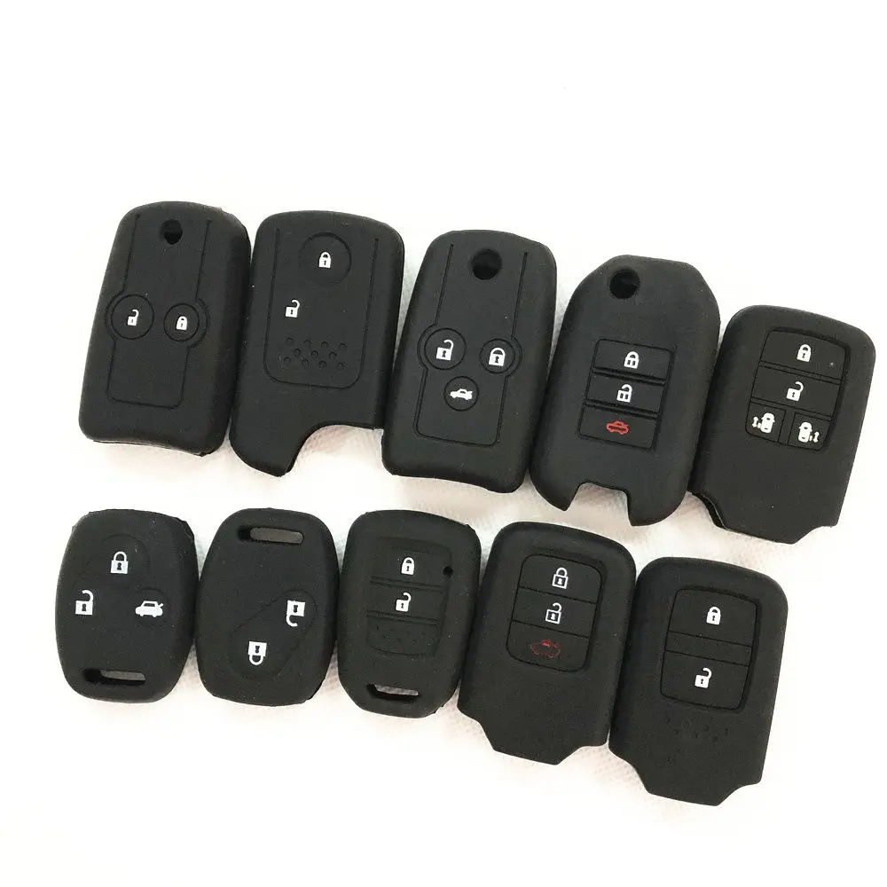 

Silicone Car Key Cover Holder Case For For Honda Ciimo Elysion AVANCIER CR-Z INSIGHT UR-V XR-V Legend N-Box N-WGN