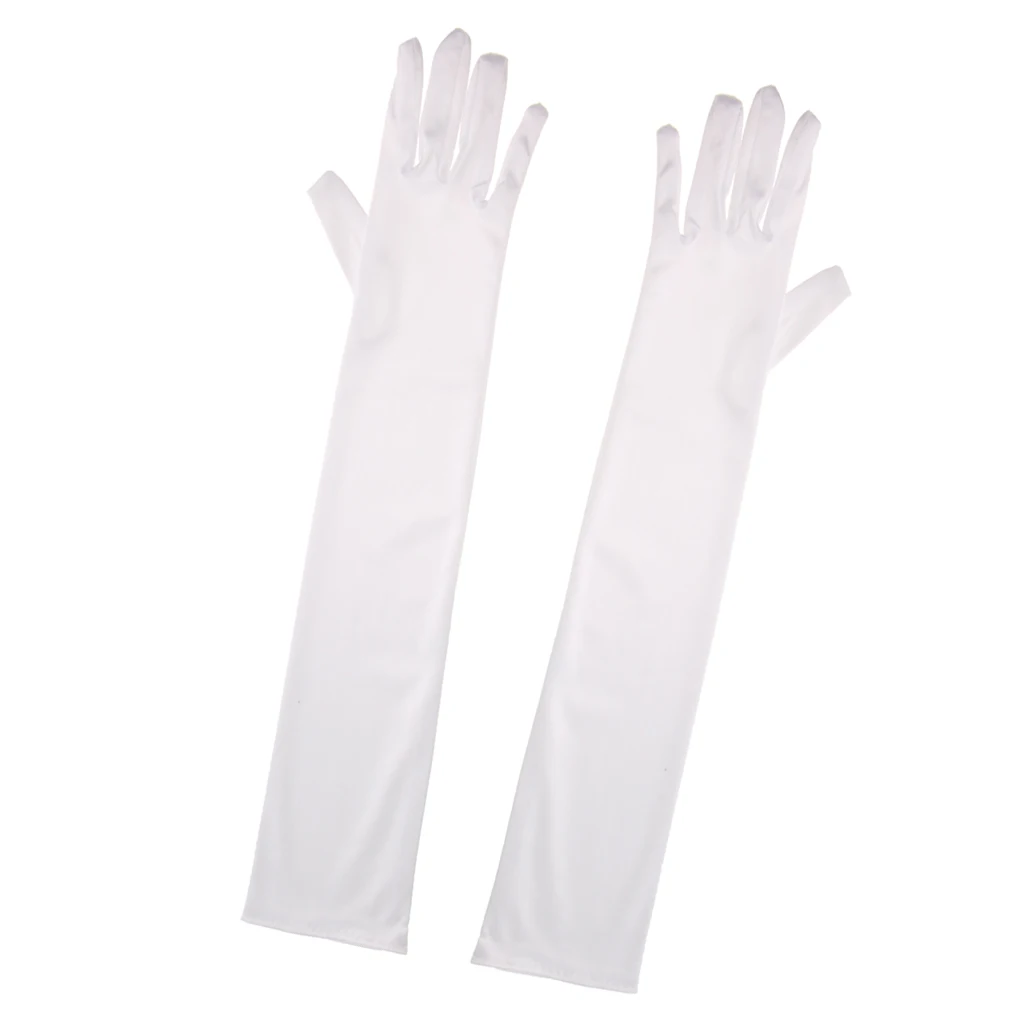 Fashion Stretch Long Finger Gloves Wedding Bridal Opera Party Prom Fancy Corset Evening Dress stretchy comfortable Gloves