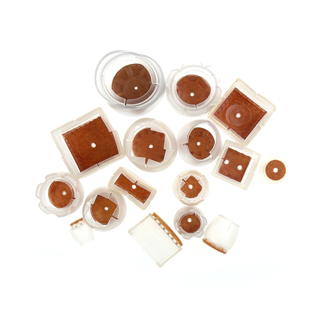 4 قطعة/المجموعة 16 حجم سيليكون هلام المضادة للانزلاق الأثاث نهاية الساق غطاء الساق كاب قواعد مطاطية الطابق بطانة واقية طاولة أثاث غطاء