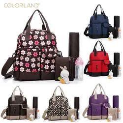COLORLAND 6 цветов детские пеленки сумка для мамы Многофункциональный Для женщин сумка-мессенджер смена подгузников сумка водонепроницаемый