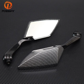 

POSSBAY 2PCS 8/10mm Universal Motorcycle Mirrors Side Mirror for Harley Honda Cafe Racer Motocross Side Rear View Mirrors