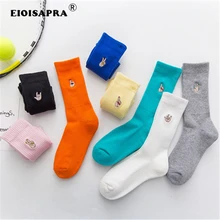 [EIOISAPRA] корейские хлопковые носки женские повседневные однотонные свитера Новинка Нескользящие Компрессионные носки Анти-усталость женские короткие носки