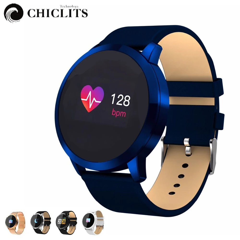 

Chiclits Q8 Smart Watch Waterproof Sport Fitness Bracelet Heart Rate Blood Pressure Message Reminder Pedometer for Android iOS