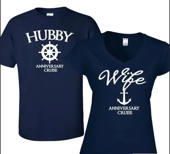 Wedding Engagement Honeymoon Gift Hubby Wifey Shirts Custom Mr Mrs Hubby Wifey Shirts Bride and Groom Shirts Personalize With Date