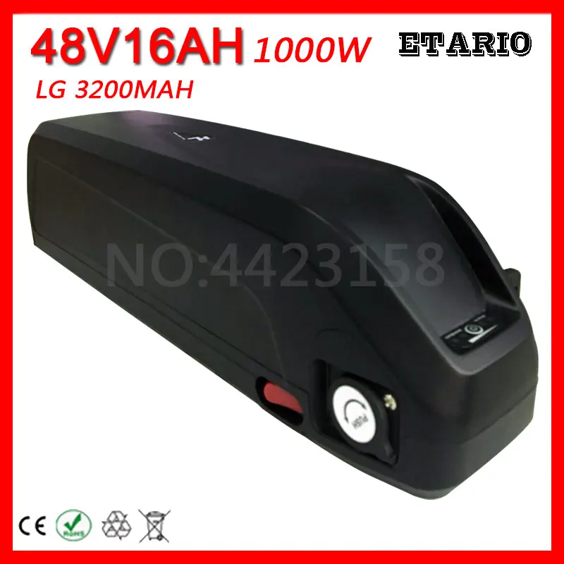 US EU No Tax New Hailong E-Bike Battery 48V 16AH Lithium ion use LG Power cell with 30A BMS for BBS02 BBSHD Bafang Motor | Спорт и