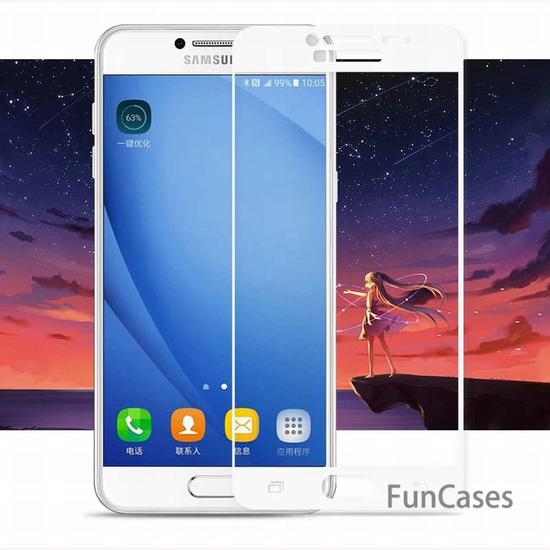 С уровнем твердости 9 H полное покрытие закаленное Стекло для samsung A8 2018 A6 плюс