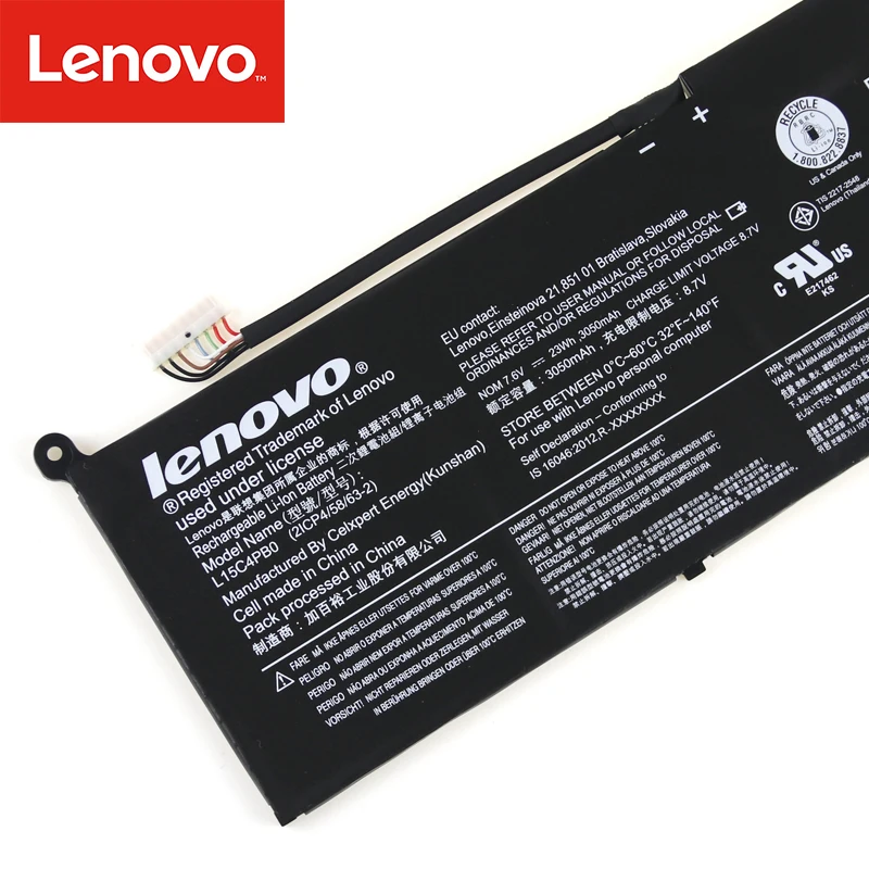 Аккумулятор для ноутбука lenovo S21E S21E-20-N2940 серии L14M4P22 L15C4PB0 L14M4P22 L15C4PB0 7,6 V 3050 мА/ч, 23Wh