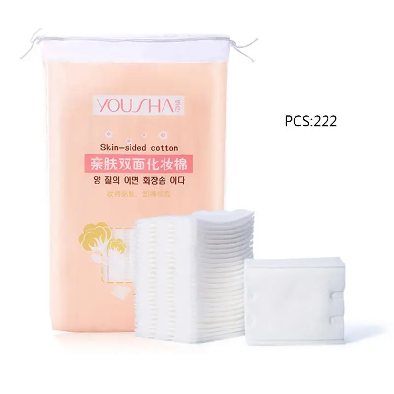 222Pcs/Bag Cosmetic Tissue Makeup Cotton Pads Double Sided Thicken