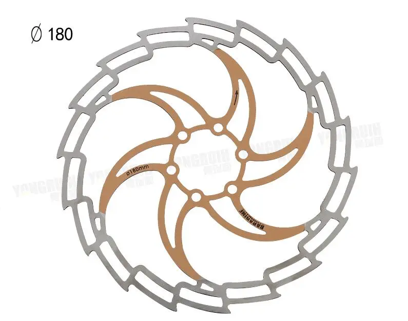 BARADINE BD-05D Mountain Bicycle Disc Brake Parts 160MM / 180MM Bicycle Disc Brake Pads Accessories