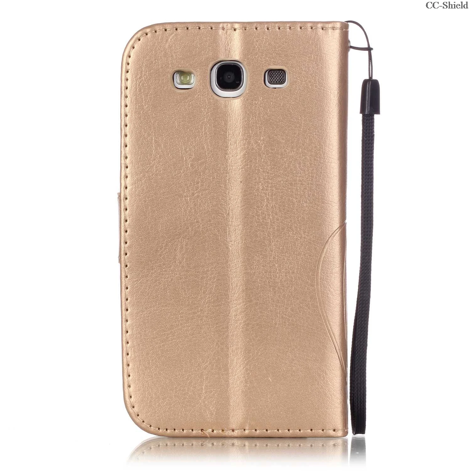 Флип чехол для Samsung Galaxy S3 S 3 Neo Duos GalaxyS3 кожаный с бриллиантами чехлы телефонов GT I9301