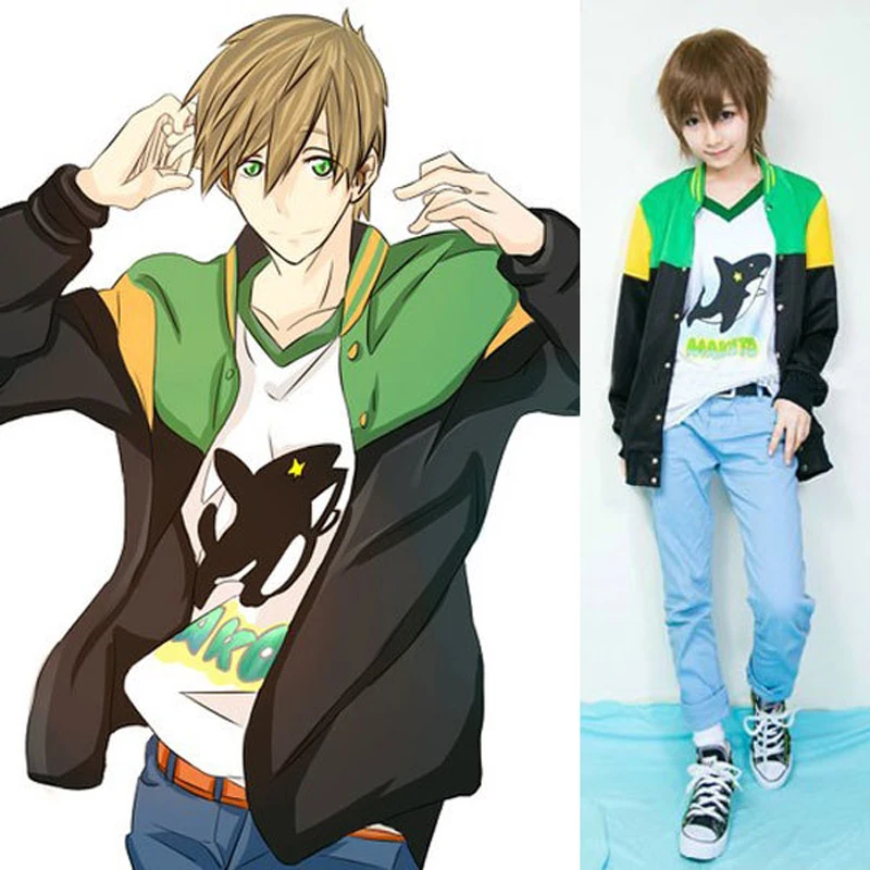 Аниме бесплатно! Iwatobi плавательный клуб Makoto Tachibana косплей костюм куртка унисекс