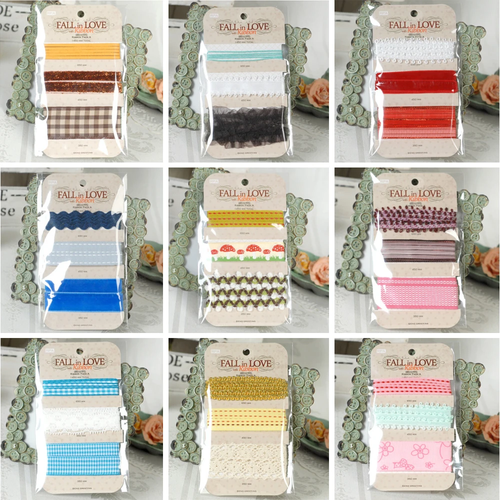 Gift Ribbon Pack For scrapbook embellisment,diy creative flower gift