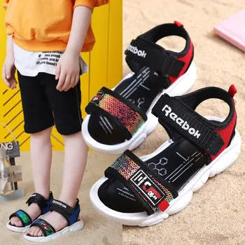 

2020 summer new girls fashion wild sports sandals boys soft bottom non-slip casual shoes baby toddler shoes red blue