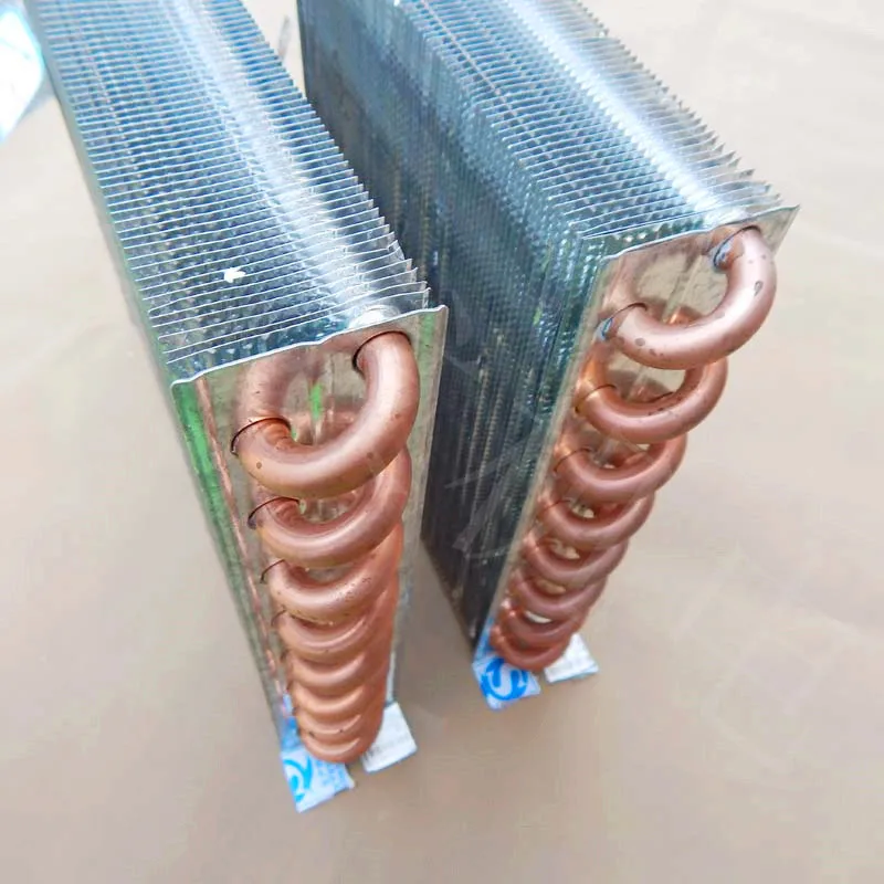 Refrigerators and freezers Copper Tube Evaporator 1/4HP Heatsink Radiator Cooler Air Cooling Condenser 180-250W Ice Cuber Cooler
