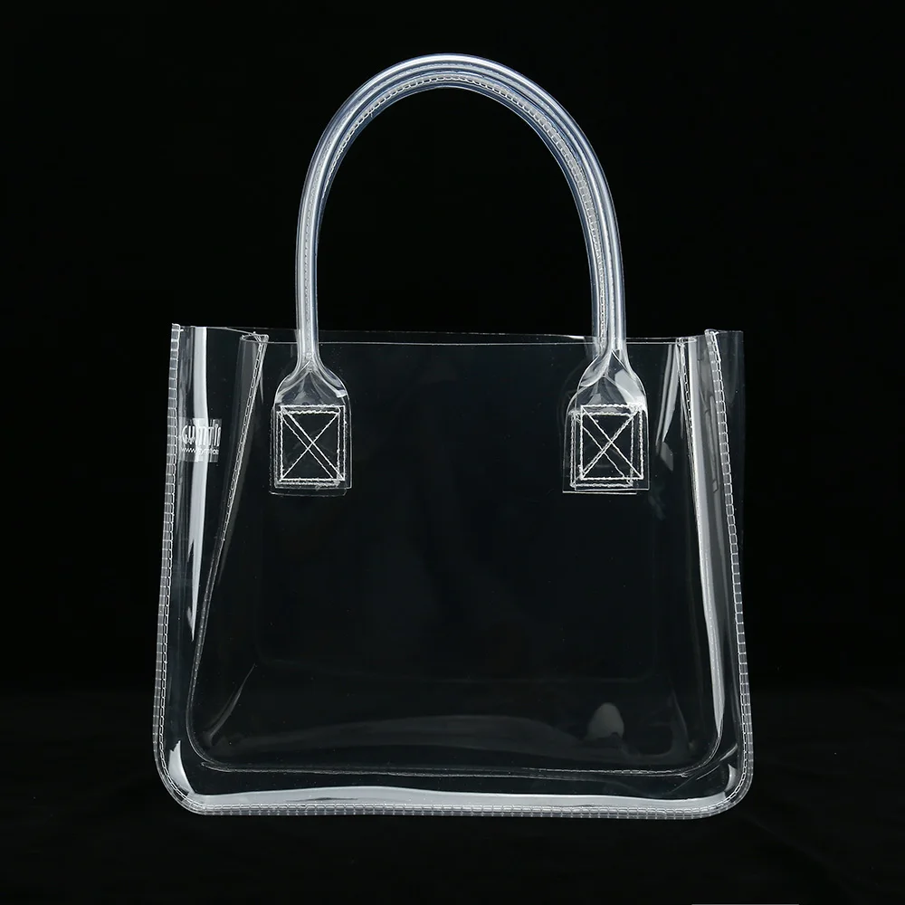 Толстая Прозрачная ПВХ косметическая сумка для туалетных принадлежностей, рекламная сумка для покупок на заказ