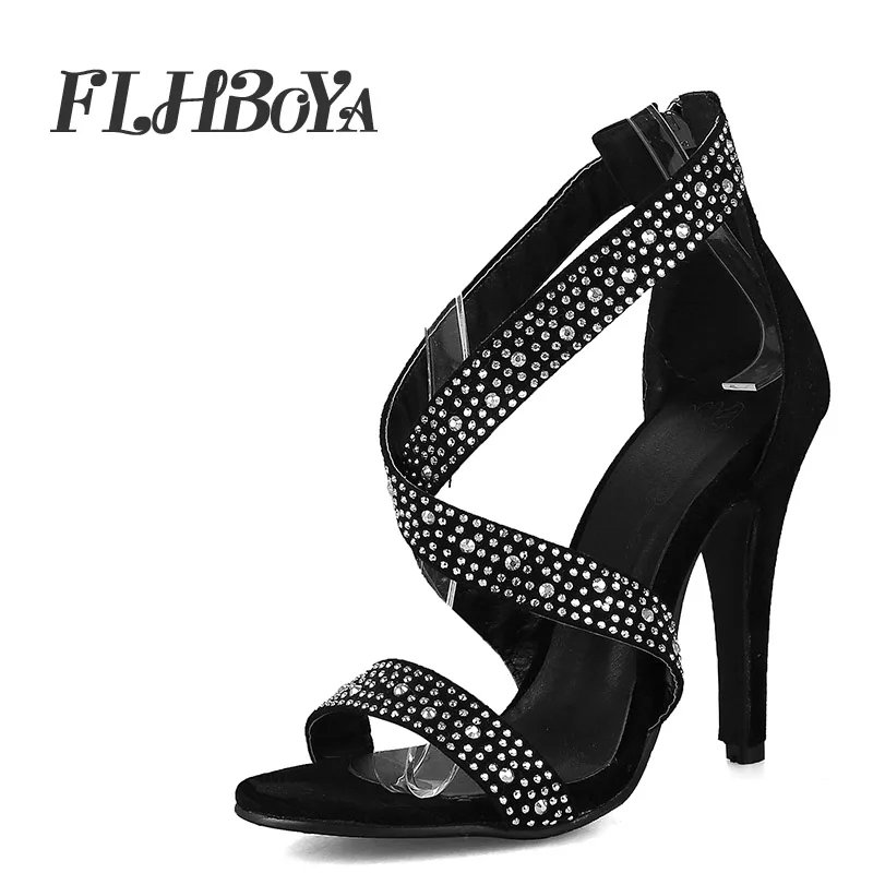 

Summer Women Sexy Super High Heels Peep toe Bling Pumps Ladies Black Red Thin Heel Platform Sandals Bride Night Club Party Shoes