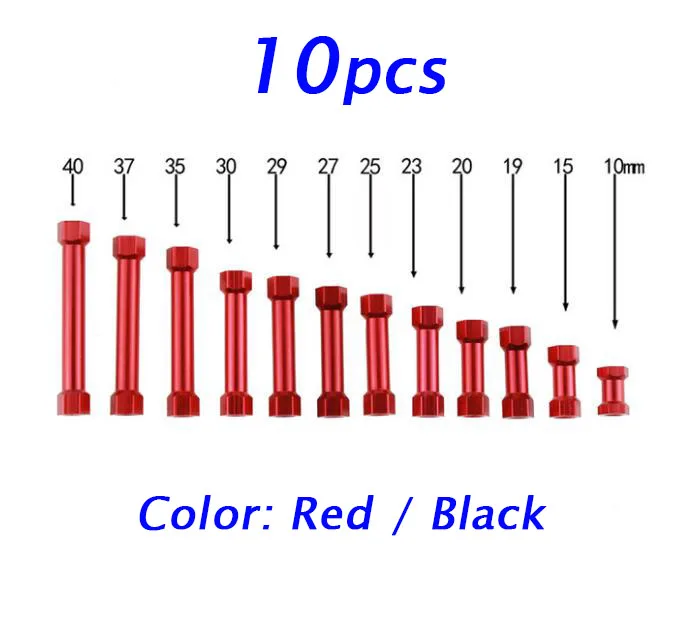 

10Pcs M3 Aluminum Standoff Spacers Hexagon Ends 10/15/19/20/21/23/25/25.5/27/29/30/32/35/36.5/37/40/42/43.5/44/45/48/50/55/60mm