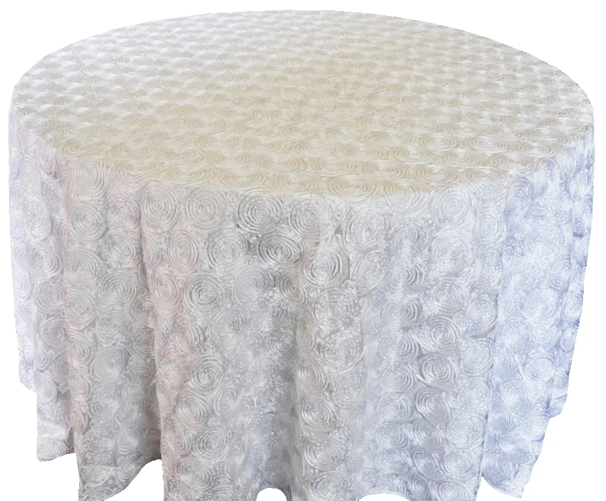 Rosette Tablecloth Round Tablecloth Embroidered Tablecloth Wedding