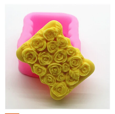 

Free shipping Modelling of the roses soap mold Handmade soap mold silicone soap mold High quality Modelling mould