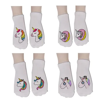 

Men Socks With Print Short Socks Women Fashion Unisex Cotton Socks Harajuku unicorn Funny Art Low Cut Ankle Socks 7ZJQ-ZWS59