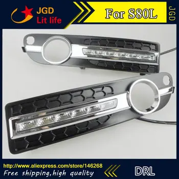 

Free shipping ! 12V 6000k LED DRL Daytime running light for Volvo S80L 2006-2013 fog lamp frame Fog light Car styling