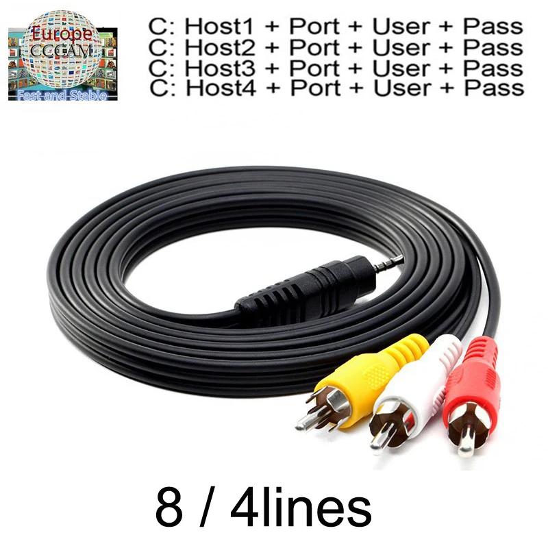 HD Cable Europe 4 lines 1 year CCCAM Clines for Digital TV Satellite Receiver DVB-S2 Set Top Box one year ccam cline spain