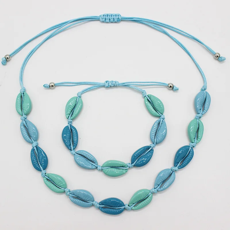 Новая мода ювелирные изделия многоцветный ручной работы Conchiglie ожерелье с раковинами воротник De Conchas заявление колье ожерелье s для женщин - Окраска металла: Color-2