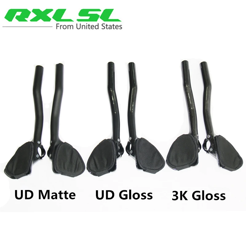 NO Logo Triathlon Bicycle Extender Rest Handlebar UD Matte Cycling Road Bike Handlebar Carbon Aero Bars Black 3K TT Bar End