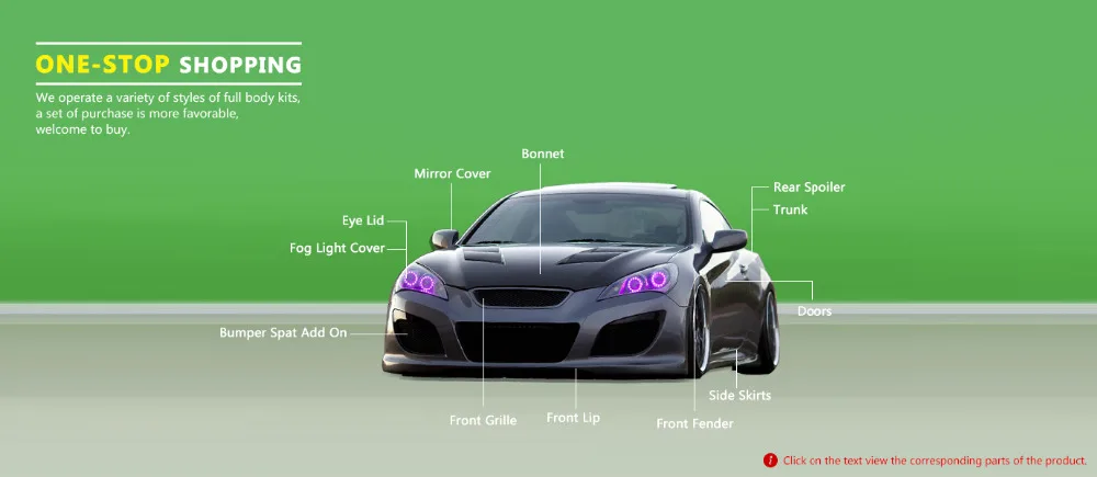 Автомобиль Стайлинг для Hyundai бытие Rohens Coupe 2009 углерода Волокно спереди для губ